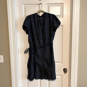 EUC Old Navy Chambray Short Sleeve Button Down Shirt Dress